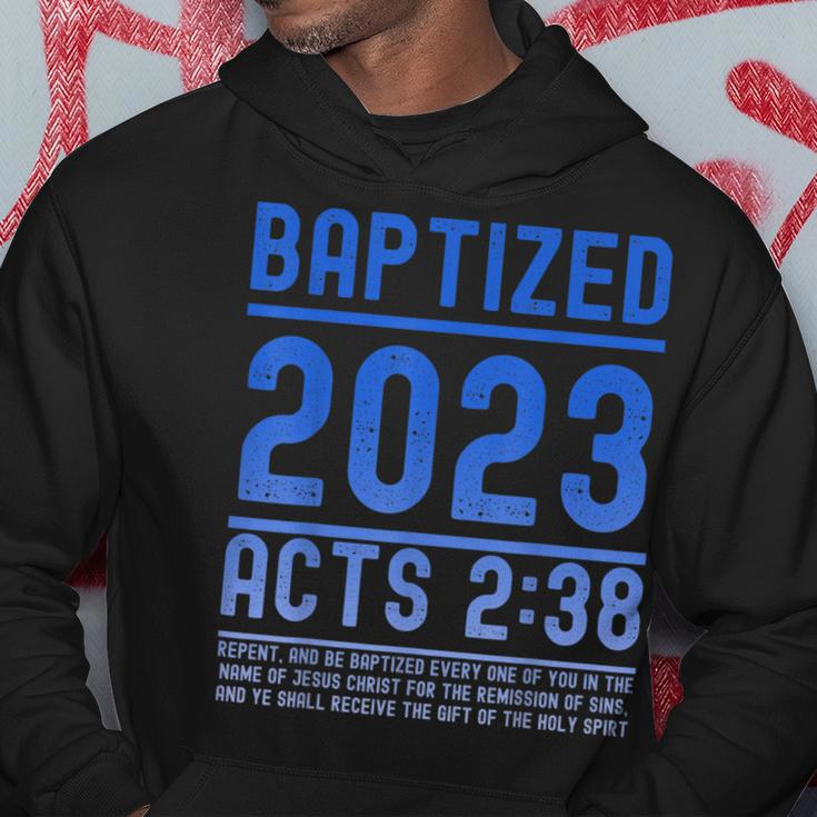 Baptized In 2023 Bible Verse For Christian Water Baptisms Hoodie Unique Gifts
