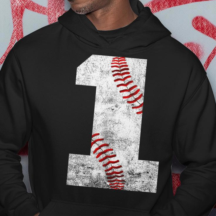 Baseball Jersey Number 1 Vintage 1St Birthday Hoodie Unique Gifts