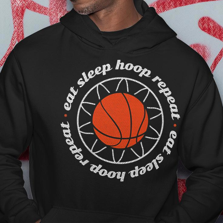 Basketball Motivation - Eat Sleep Hoop Repeat Hoodie Unique Gifts