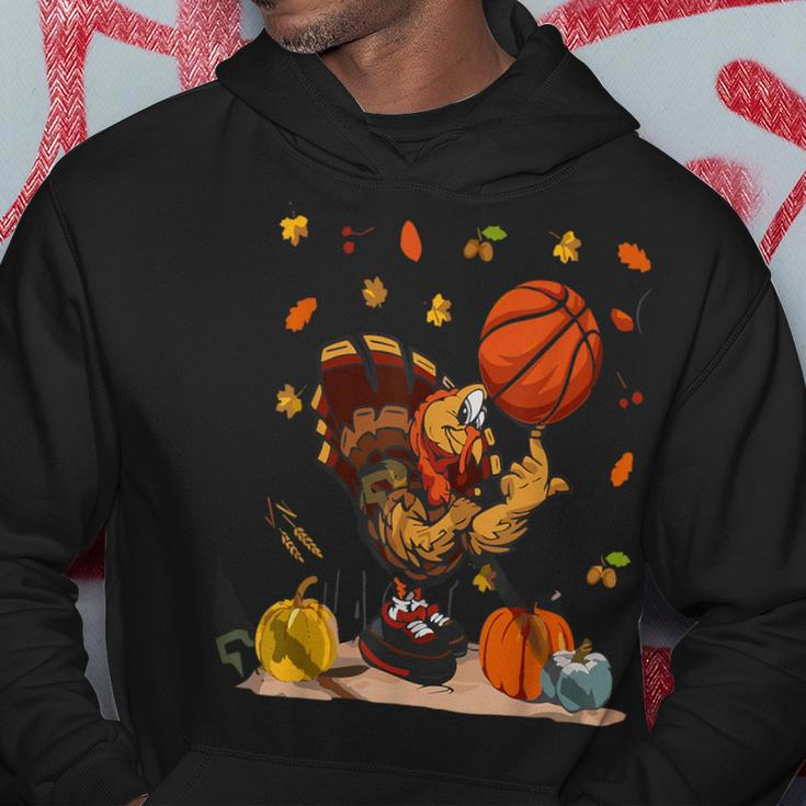 Basketball Player Turkey Day Thanksgiving Sport Hoodie Funny Gifts