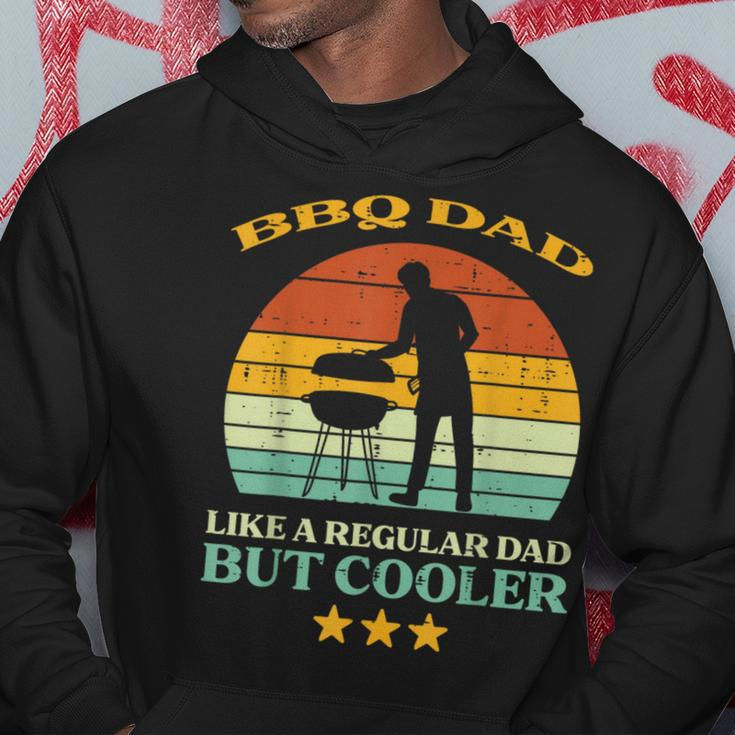 Bbq Dad Cooler Retro Barbecue Grill Fathers Day Daddy Papa Hoodie Funny Gifts