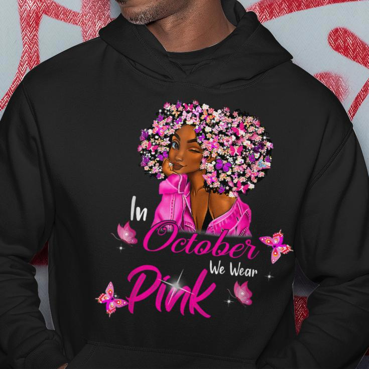 Bc Breast Cancer Awareness In October We Wear Pink Black Women Cancer Hoodie Unique Gifts