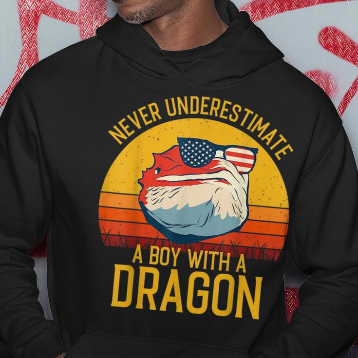 Bearded Dragon Never Underestimate A Boy With A Dragon Gifts For Bearded Dragon Lovers Funny Gifts Hoodie Unique Gifts