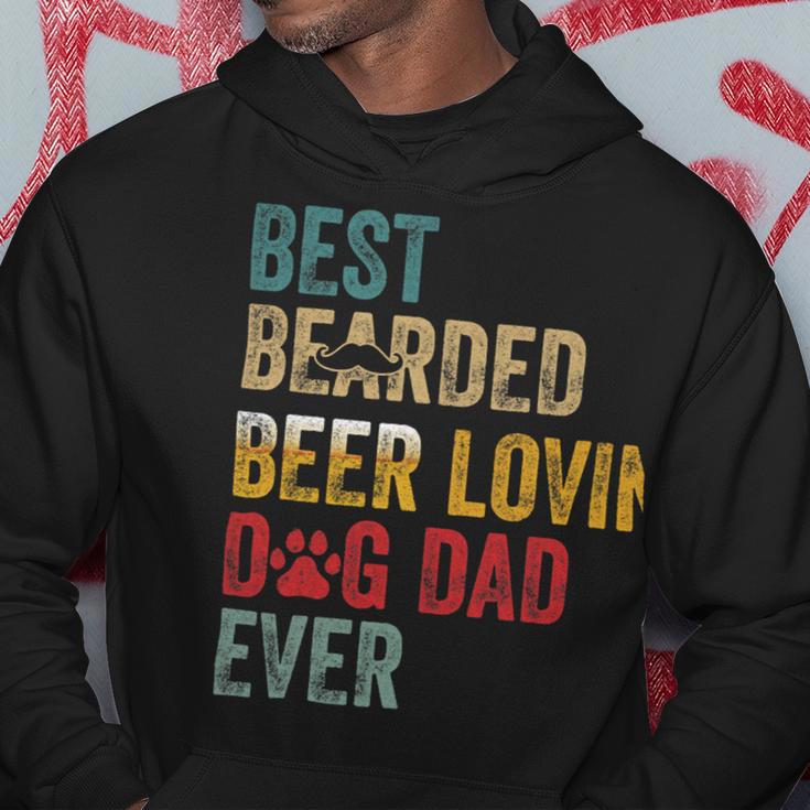 Beer Best Beards Beer Lovin Dog Dad Ever Father Papa Vintage Hoodie Unique Gifts