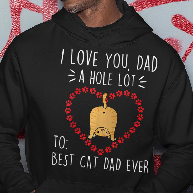 Best Cat Dad Ever I Love You A Hole Lot Daddy Father’S Day Hoodie Unique Gifts