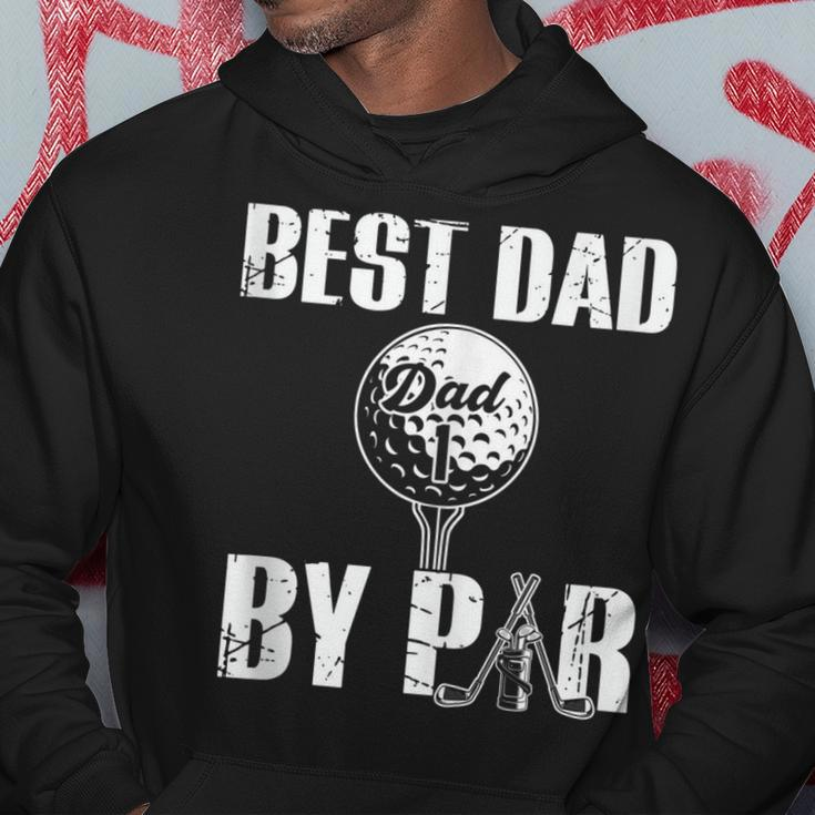 Best Dad By Par Fathers Day Golfing Funny Daddy Papa Hoodie Unique Gifts