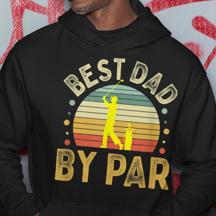 Best Dad By Par Vintage Golf Fathers Day Golfing Dad Hoodie Unique Gifts