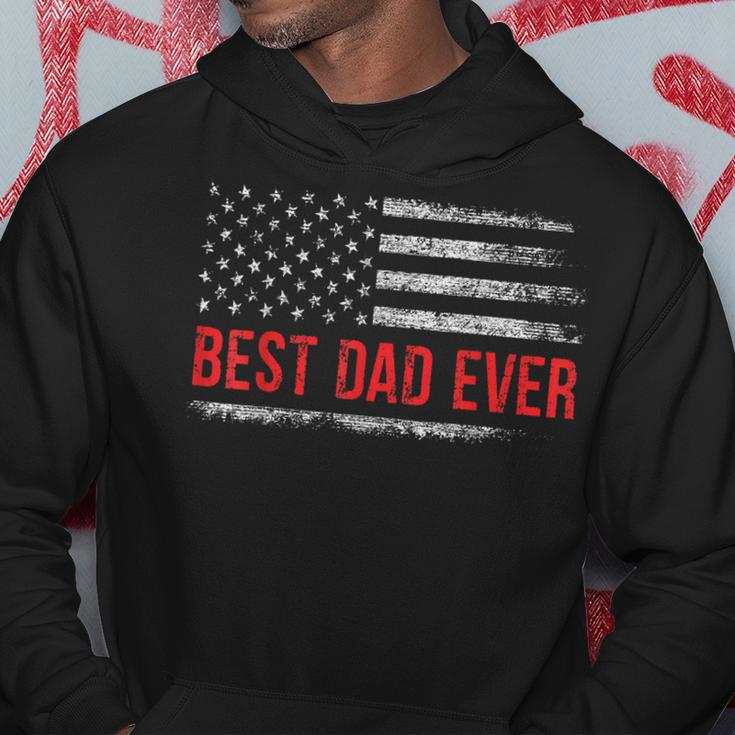 Best Dad Ever Us American Flag Gifts Fathers Day Dad Hoodie Unique Gifts
