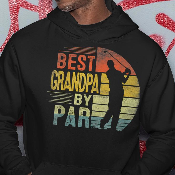 Best Grandpa By Par Daddy Fathers Day Gift Golf Lover Golfe Hoodie Unique Gifts