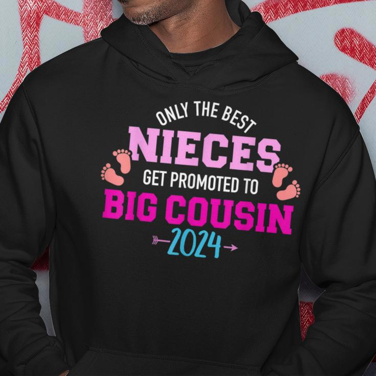 Only The Best Nieces Get Promoted To Big Cousin 2024 Hoodie Unique Gifts