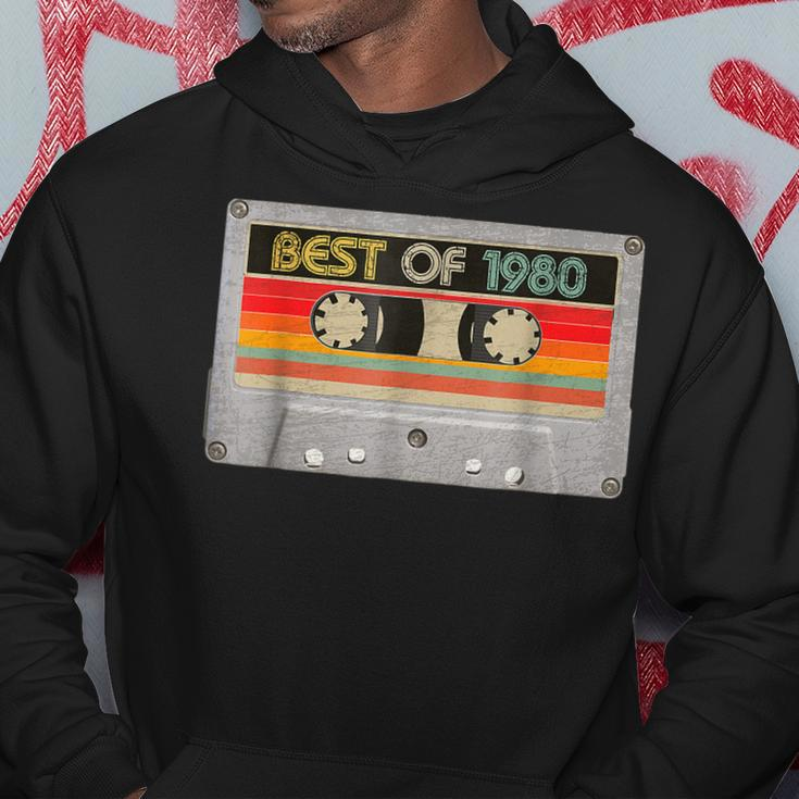 Best Of 1980 43Th Birthday Gifts Cassette Tape Vintage Hoodie Unique Gifts