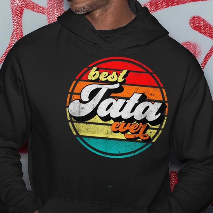 Best Tata Ever Fathers Day Grandpa Vintage Retro Cool Funny Hoodie Unique Gifts