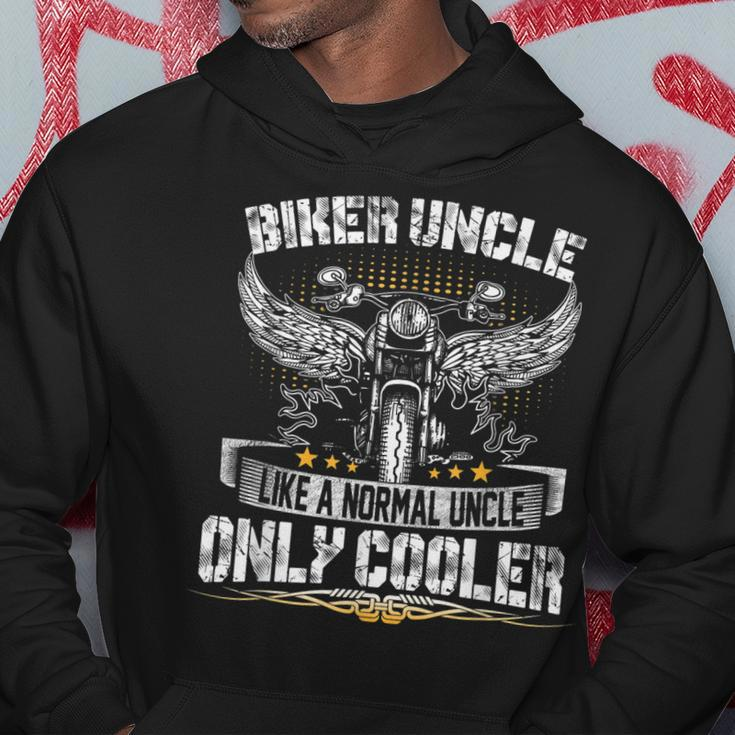 Biker Uncle Motorcycle Fathers Day For Fathers Hoodie Unique Gifts