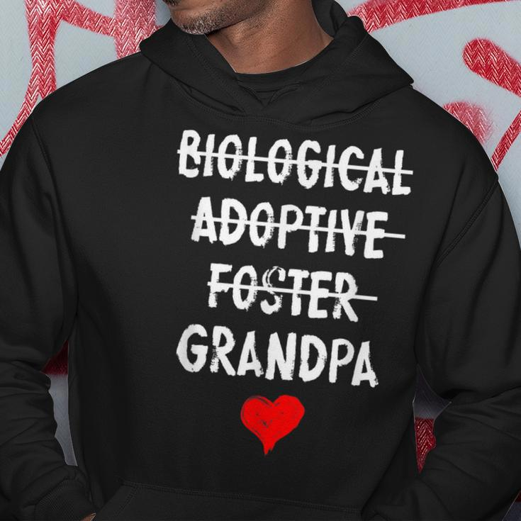 Biological Adoptive Foster Grandpa National Adoption Month Gift For Mens Hoodie Unique Gifts