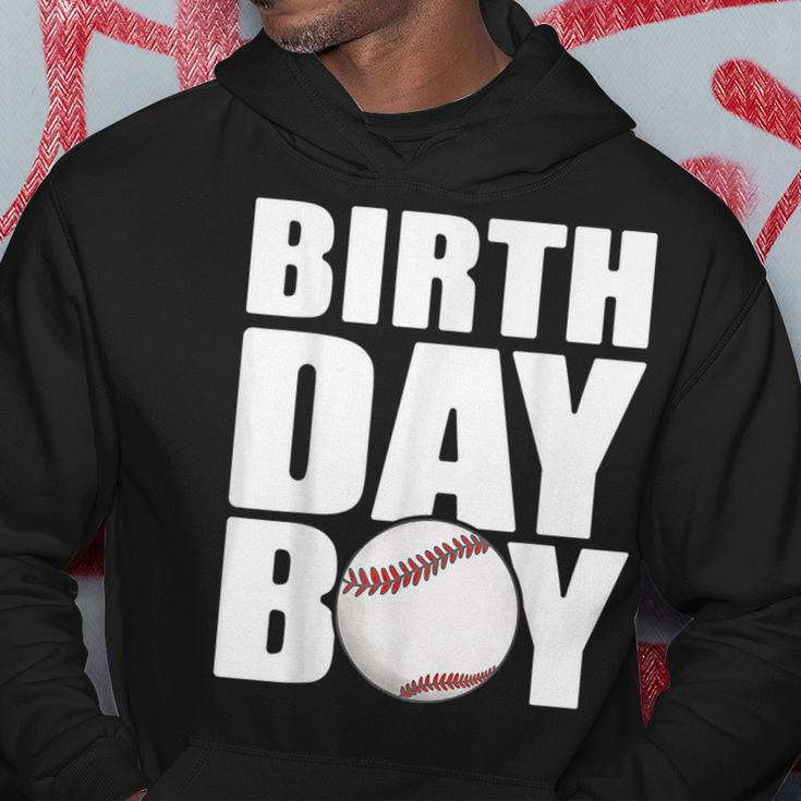 Birthday Boy Baseball Batter Catcher Pitcher Baseball Theme Hoodie Unique Gifts