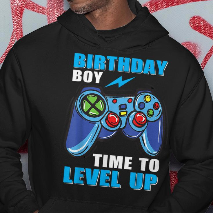 Birthday Boy Time To Level Up Video Game Boys Hoodie Funny Gifts