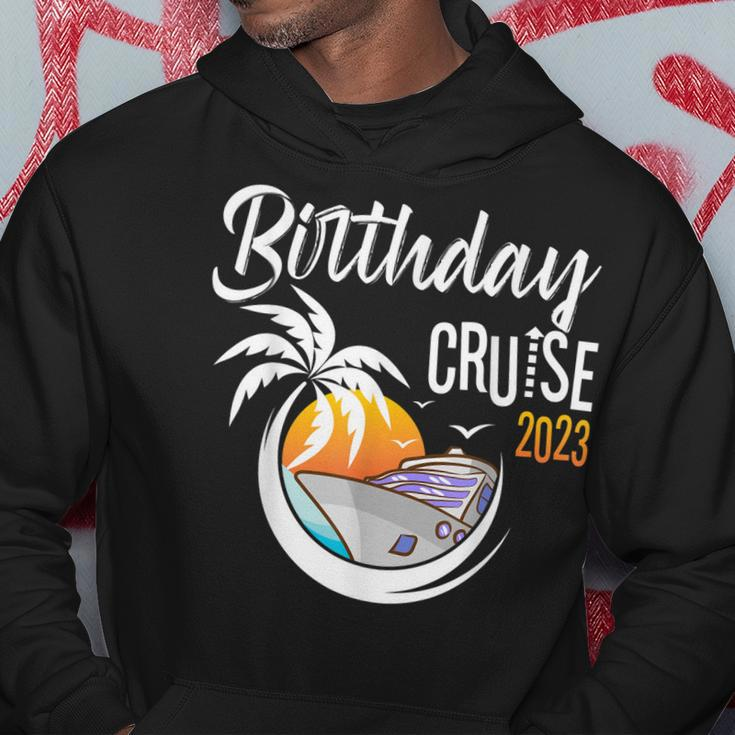 Birthday Cruise 2023 Sunset Retro Cousin Crew Matching Hoodie Unique Gifts