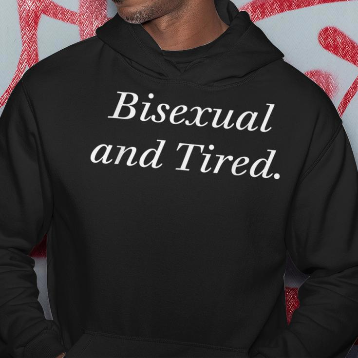 Bisexual And Tired Lgbtq Aesthetic Bi Pride Hoodie Unique Gifts