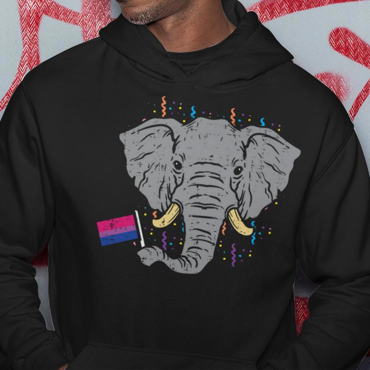 Bisexual Flag Elephant Lgbt Bi Pride Stuff Animal Hoodie Unique Gifts
