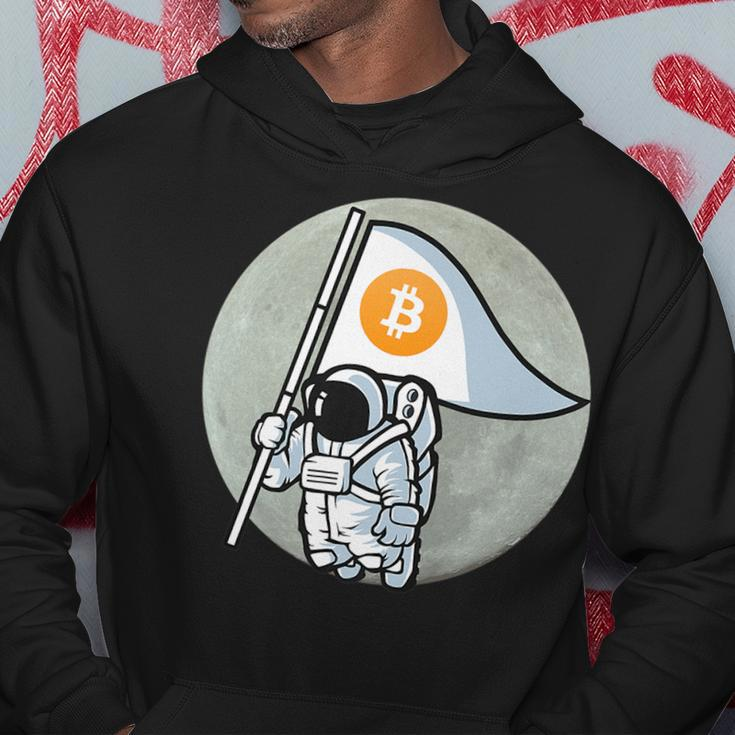 Bitcoin Cryptocurrency Astronaut Future Funny Moon Moon Funny Gifts Hoodie Unique Gifts