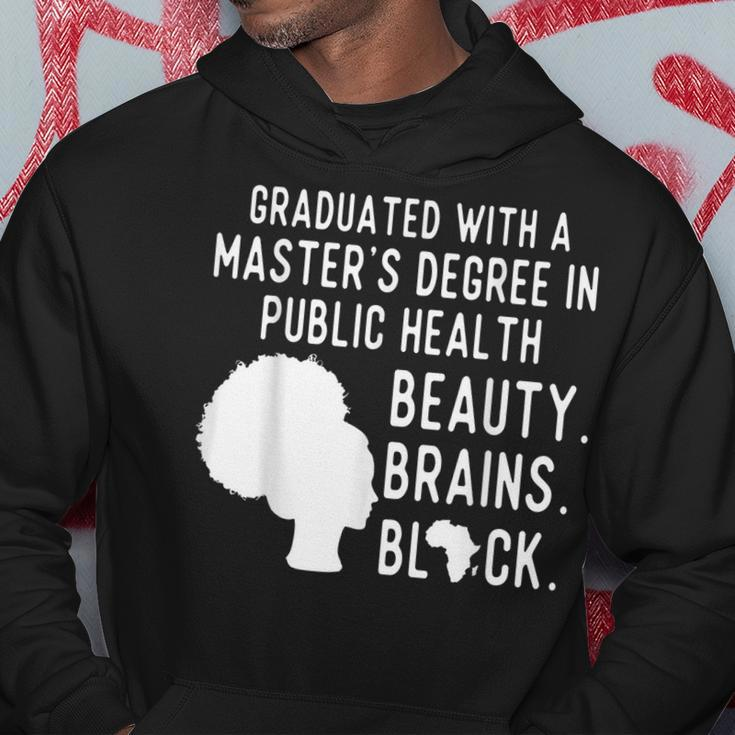 Black Queen Brains Public Health Mph Masters Graduation Hoodie Unique Gifts