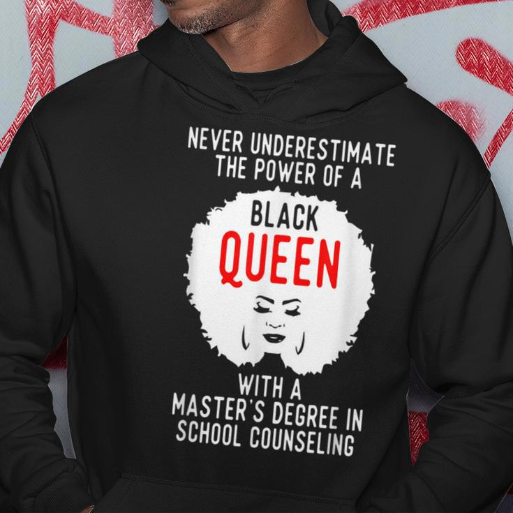 Black Queen Power School Counseling Masters Graduation Hoodie Unique Gifts