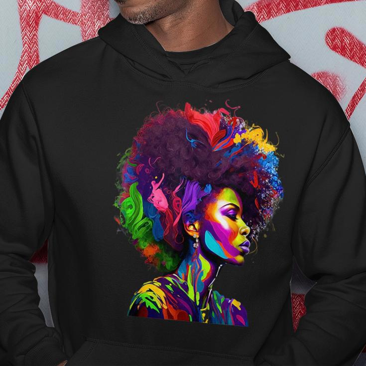 Black Queens Colorful Afro Ii Hoodie Unique Gifts