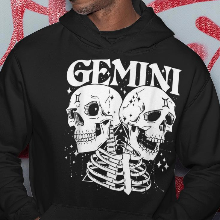 Blackcraft Zodiac Signs Gemini Skull Magical Witch Earth Hoodie Unique Gifts