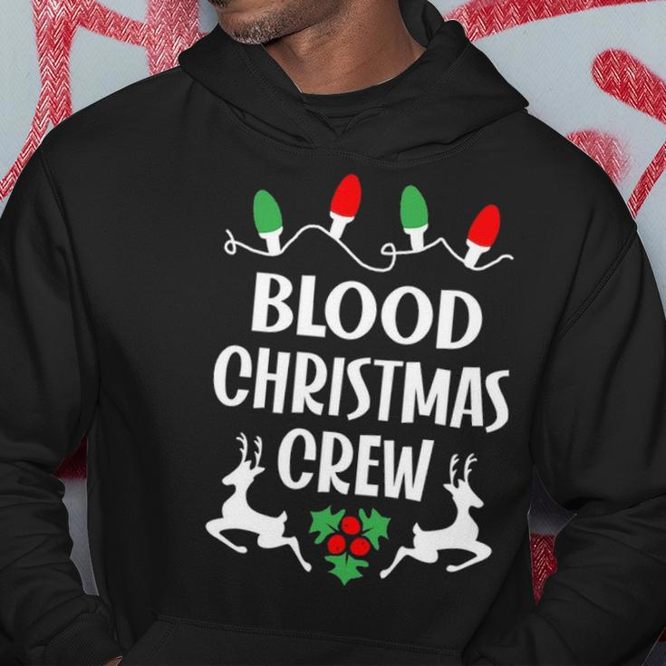 Blood Name Gift Christmas Crew Blood Hoodie Funny Gifts