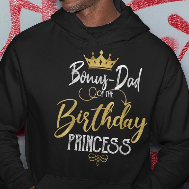Bonus Dad Of The Birthday Princess Funny Birthday Party Hoodie Unique Gifts