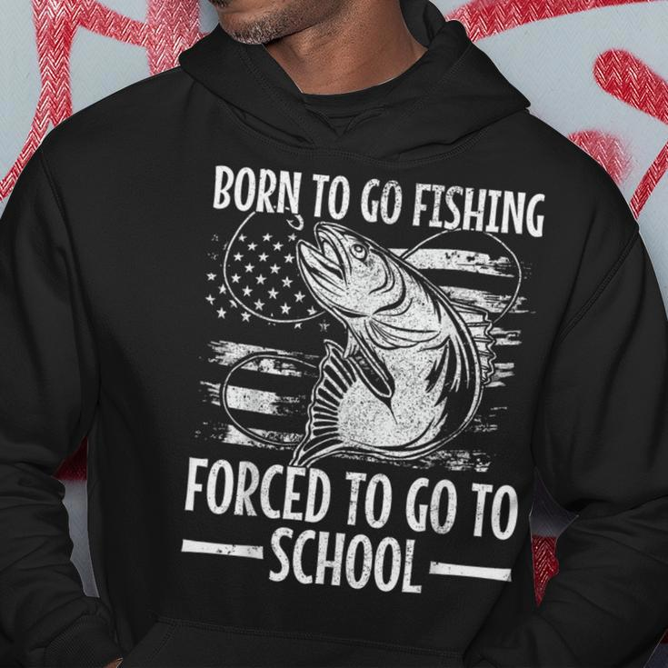 Born To Go Fishing Bass Fish Fisherman Boy Kid Fishing Hoodie Personalized Gifts