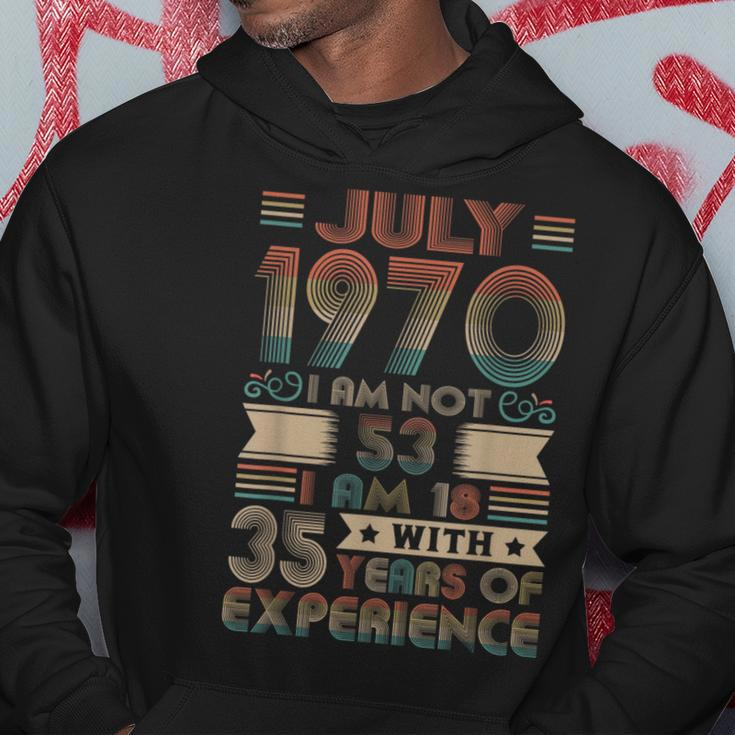 Born July 1970 53Rd Birthday Made In 1970 53 Year Old Hoodie Funny Gifts