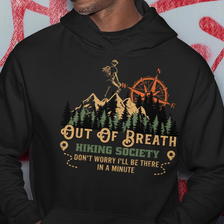 Out Of Breath Hiking Society Hoodie Unique Gifts