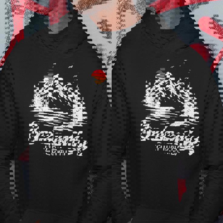 Breckenridge Colorado Vintage Mountain Landscape Hoodie Unique Gifts