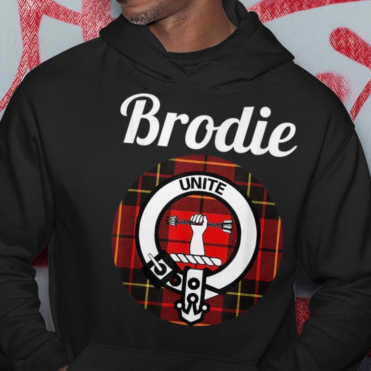 Brodie Clan Scottish Name Coat Of Arms Tartan Hoodie Unique Gifts