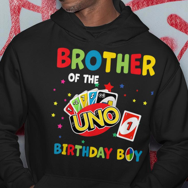 Brother Of The Uno Birthday Boy Uno Birthday Boy Hoodie Unique Gifts