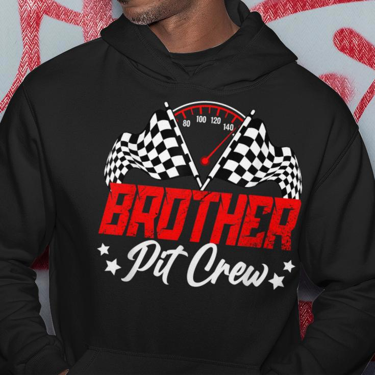 Brother Pit Crew Birthday Party Race Car Lover Racing Family Hoodie Personalized Gifts