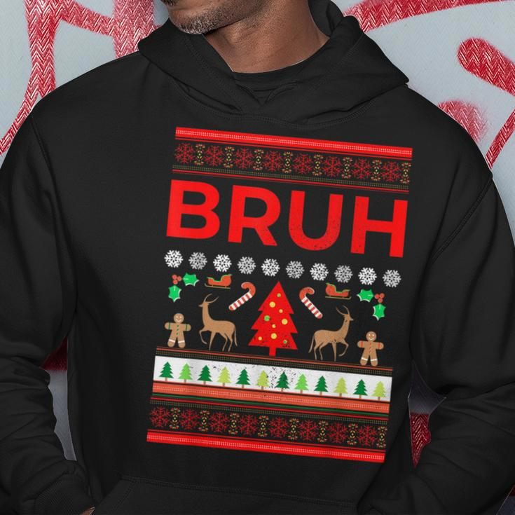 Bruh Ugly Christmas Sweaters Brother Xmas Sweater Hoodie Unique Gifts