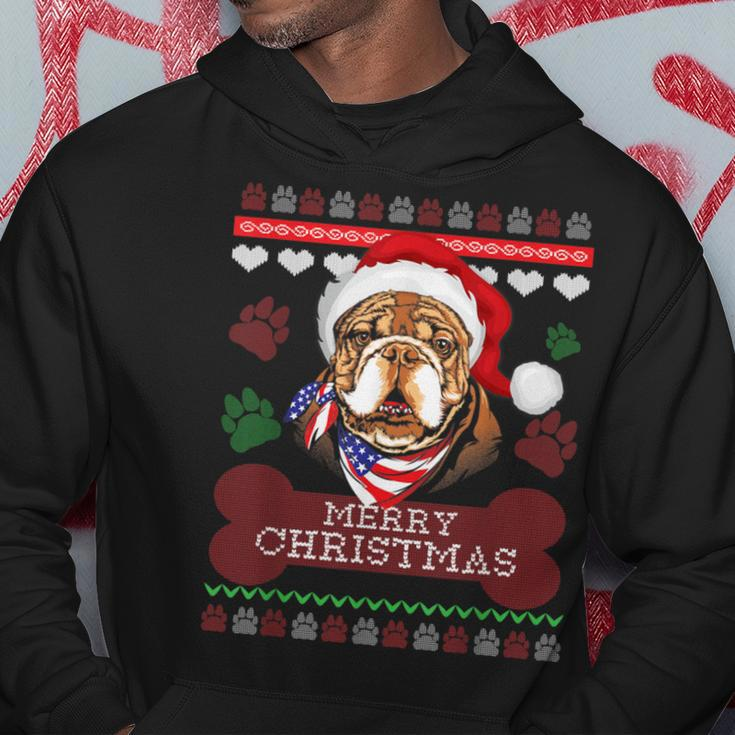 Bulldog Owner Ugly Christmas Sweater Style Hoodie Unique Gifts