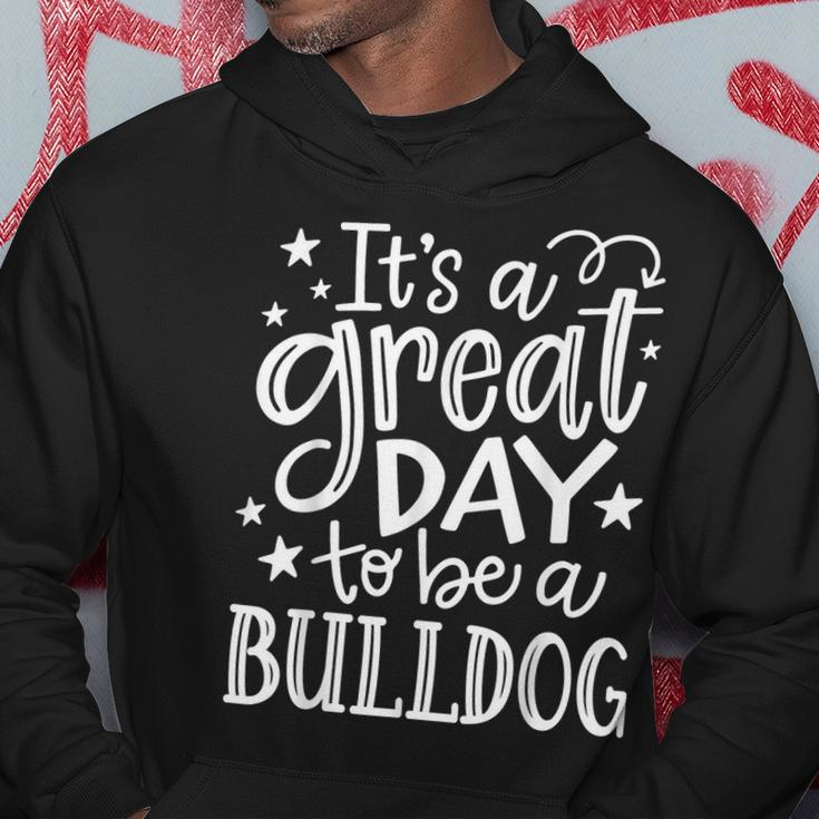 Bulldogs School Sports Fan Team Spirit Great Day Hoodie Unique Gifts