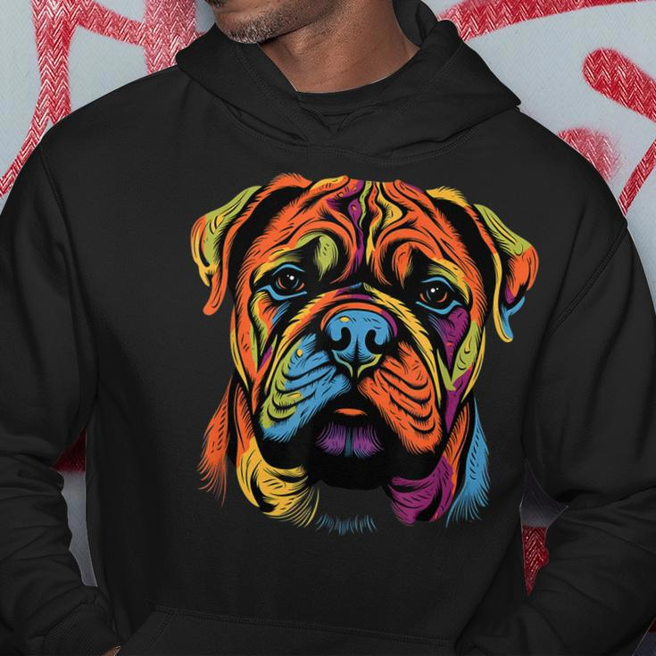 Bullmastiff Mom Or Dad Colorful Puppy Dog Lover Cute Black Hoodie Funny Gifts