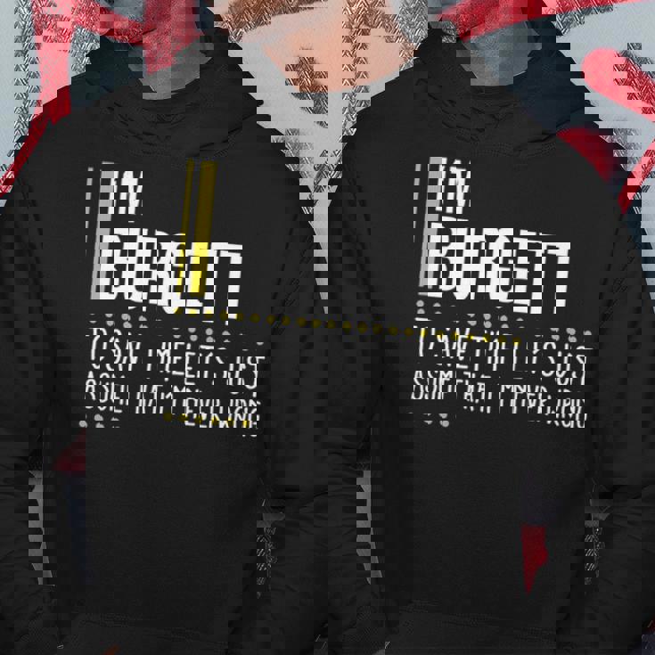 Burgett Name Gift Im Burgett Im Never Wrong Hoodie Personalized Gifts