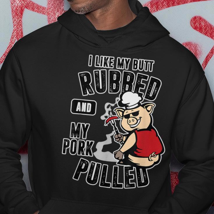 I Like My Butt Rubbed And My Pork Pulled Meat Lover Hoodie Unique Gifts