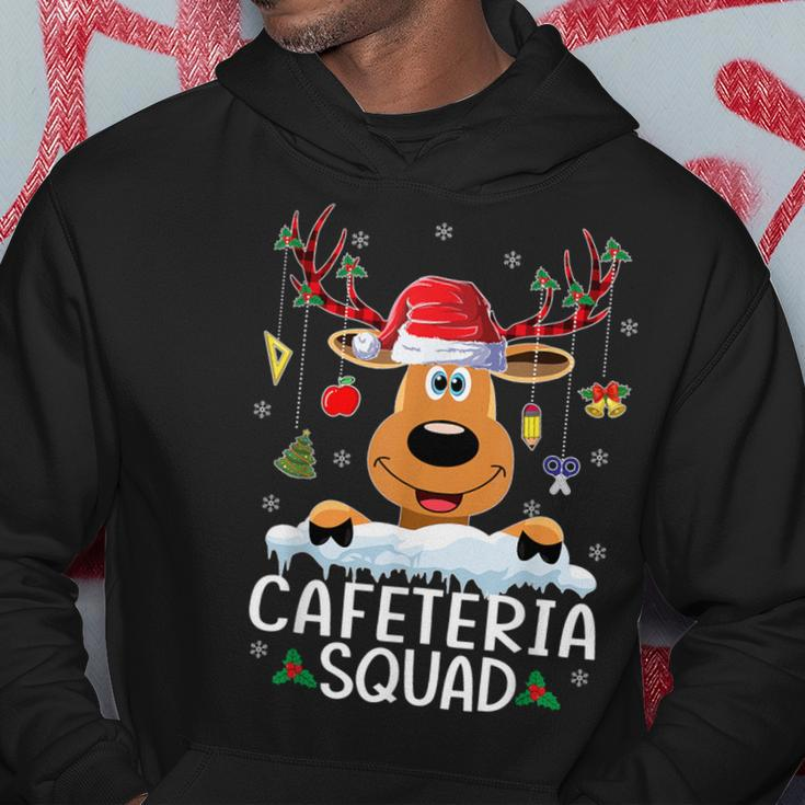 Cafeteria Squad Reindeer Santa Hat Christmas Family Hoodie Funny Gifts