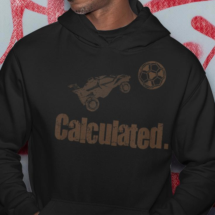 Calculated Vintage Retro Rocket Soccer Rc Car League Soccer Funny Gifts Hoodie Unique Gifts