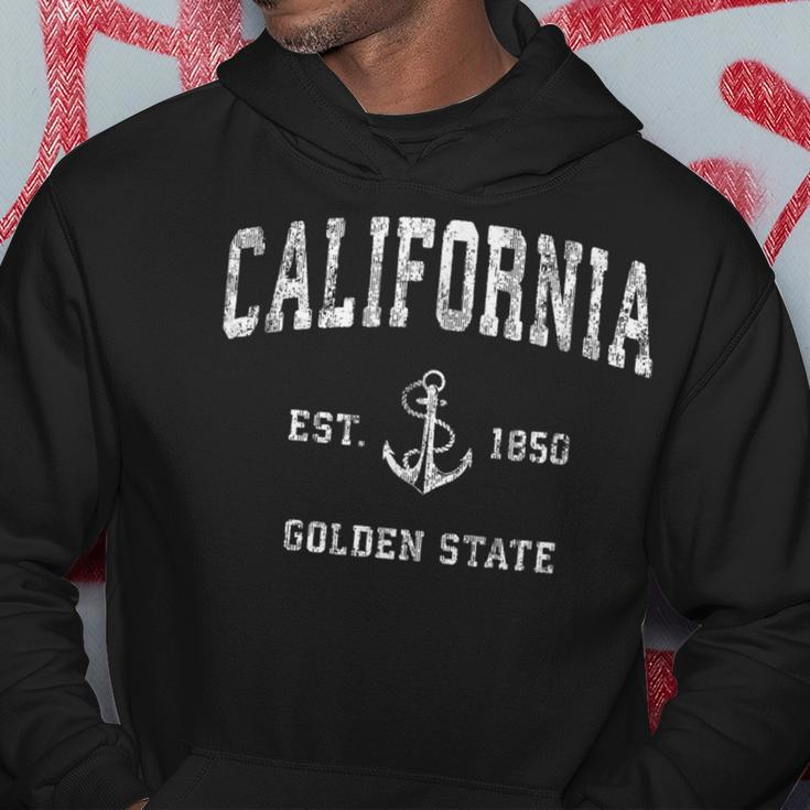 California Vintage Sports Design Boat Anchor Hoodie Unique Gifts