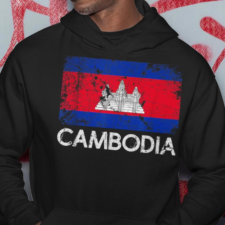 Cambodian Flag Vintage Made In Cambodia Hoodie Unique Gifts