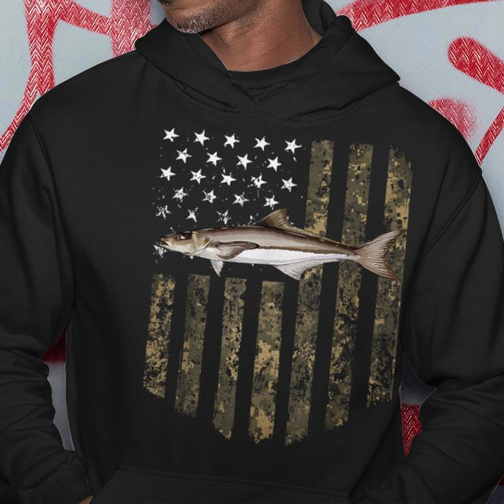 Camo American Flag Cobia Fishing 4Th Of July Hoodie Unique Gifts