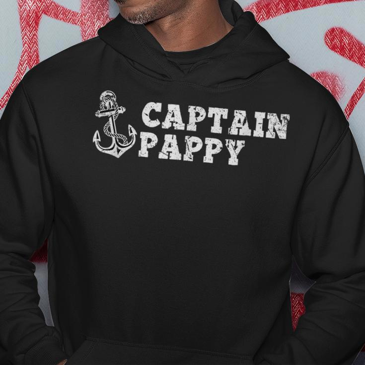 Captain Pappy Sailing Boating Vintage Boat Anchor Funny Hoodie Unique Gifts