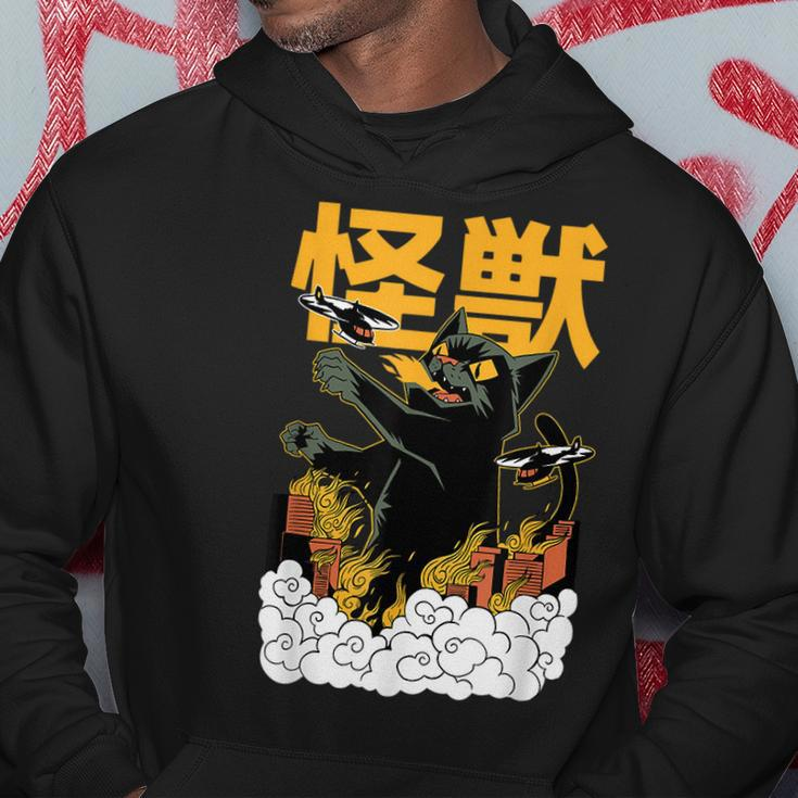 Catzilla Angry Kaiju Anime Cat Monster Hoodie Unique Gifts